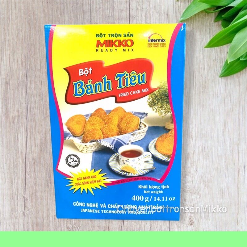 [Mikko Hương Xưa]Bột Bánh Tiêu 400g.Bánh Nở To.Phồng Tròn.Xốp Mềm.Hơi Dai.Ít Ngấm Dầu[Bột Trộn Sẵn Mikko-An Toàn Chất Lượng]