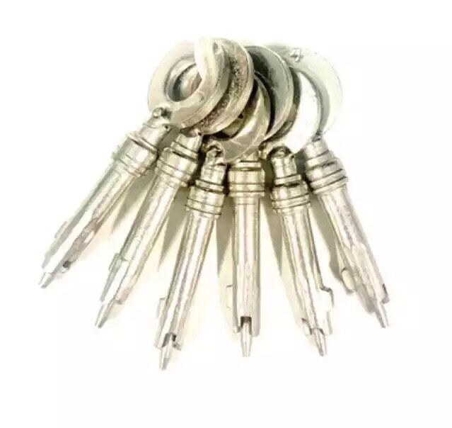 Bộ 6 cây chìa mở khoá két sắt Bauche ( có bán lẻ từng chìa )