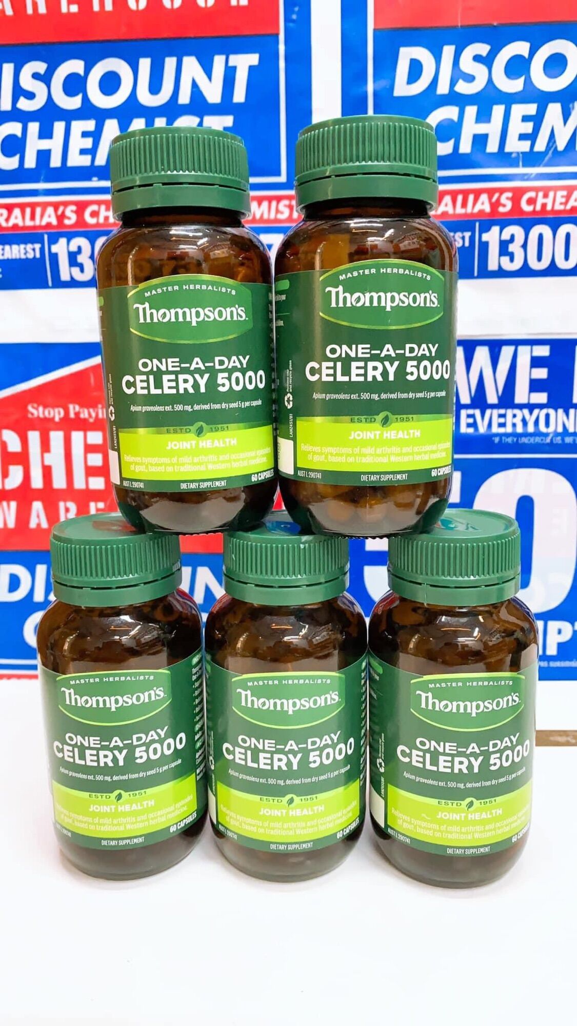 Thompsons Celery Seed 5000mg Gout 60 viên