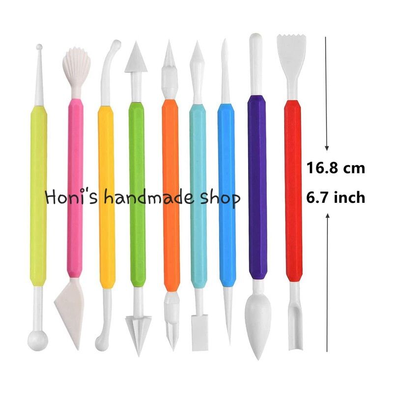 Bộ 8 Cây 16 Kiểu Tạo Hình Đất Sét Handmade