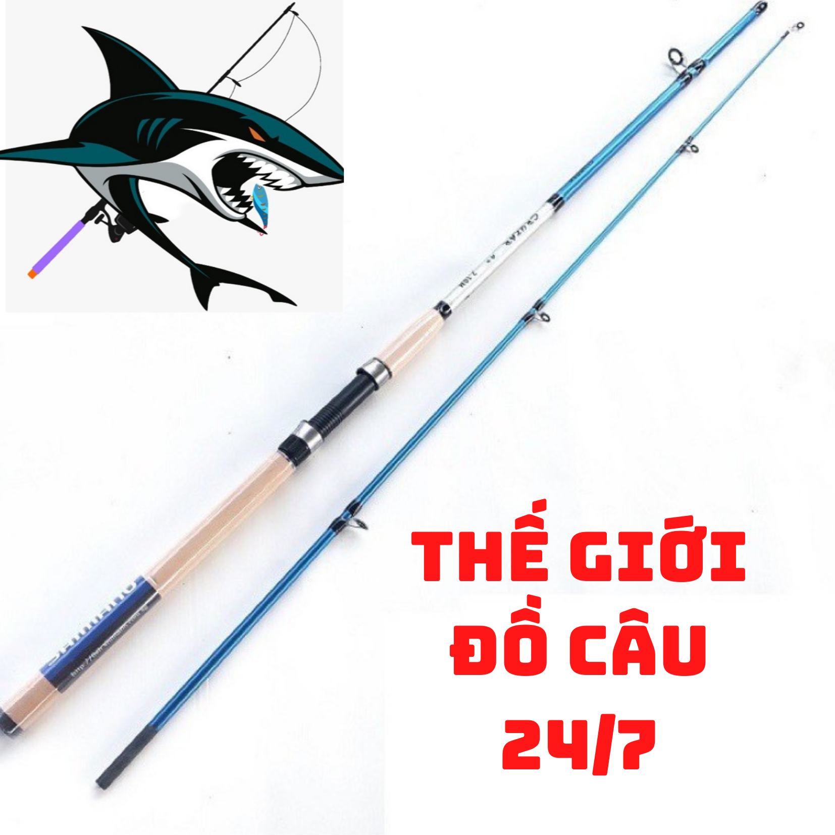 cần shimano 2 khúc rỗng, cần câu carbon 2 khúc rỗng