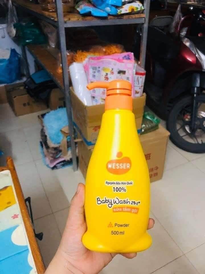 Sữa tắm gội cho bé Wesser 2in1 500ml.