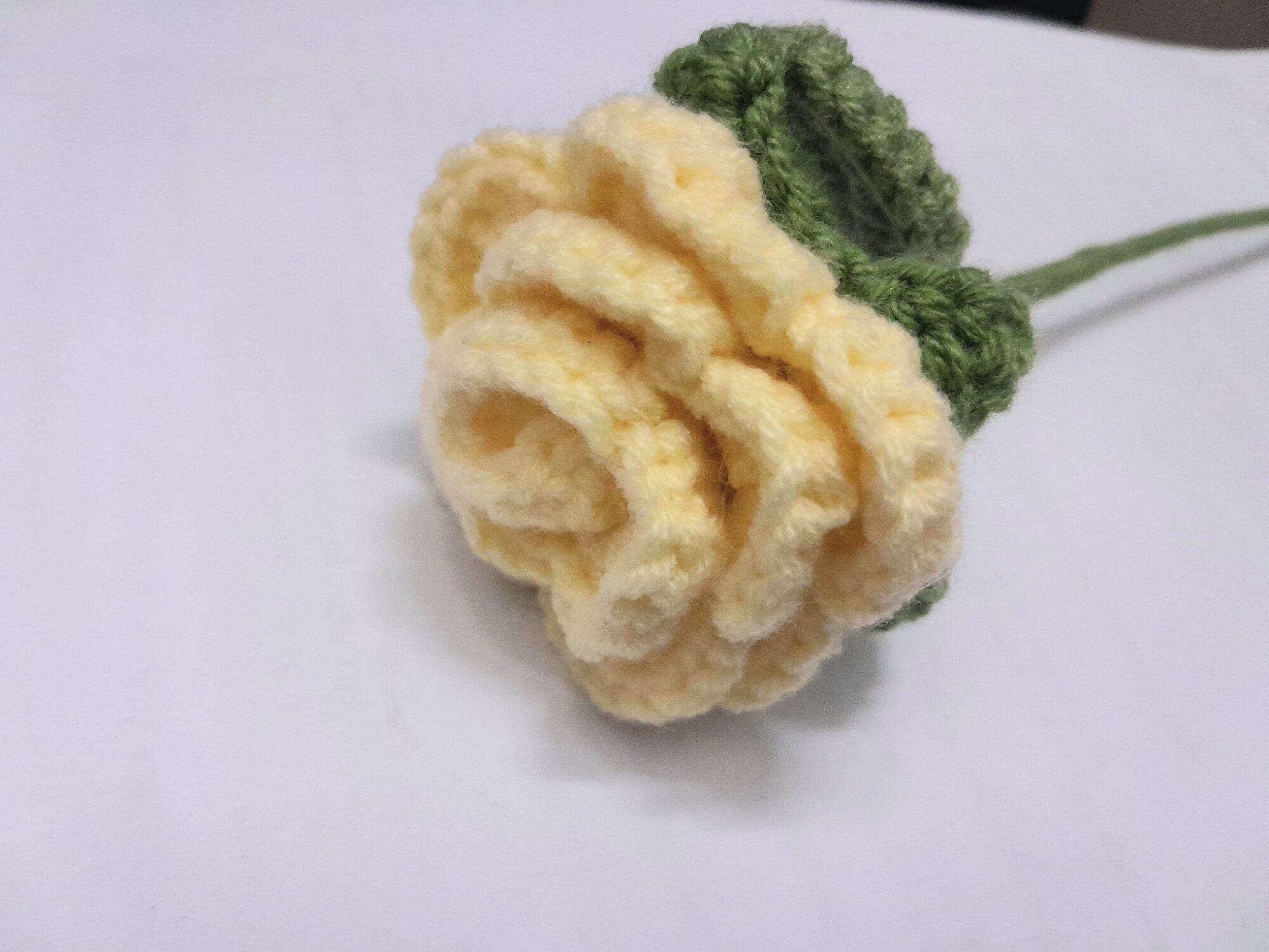 Hoa hồng mini bằng len handmade (ẢNH THỰC TẾ)