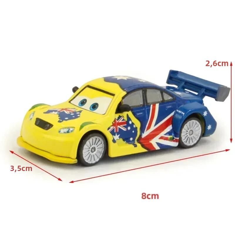 Disney Pixar Cars Mô Hình Bằng Hợp Kim-Lightning McQueen Kim Loại Xe Ô Tô Đồ Chơi Quốc Kỳ Tranh Sưu 