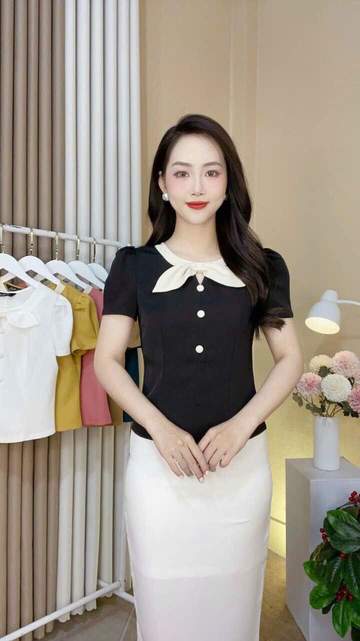 Áo công sở xinh tay ngắn 130
