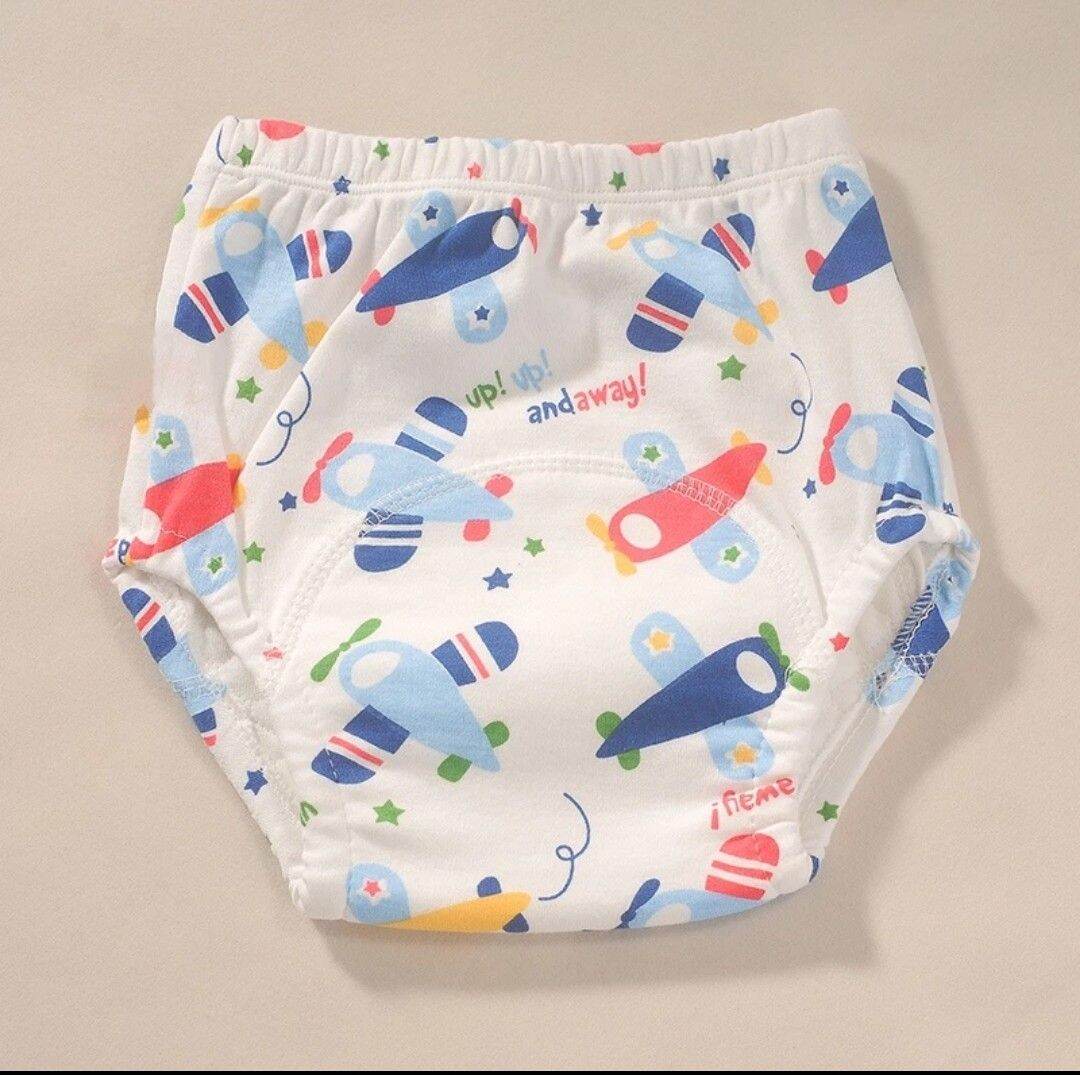 (Giặt được) Tã Vải/ Quần Bỏ Bỉm Hoạ Tiết Cotton 6 Lớp Cho Bé Trai Bé Gái 3-22kg