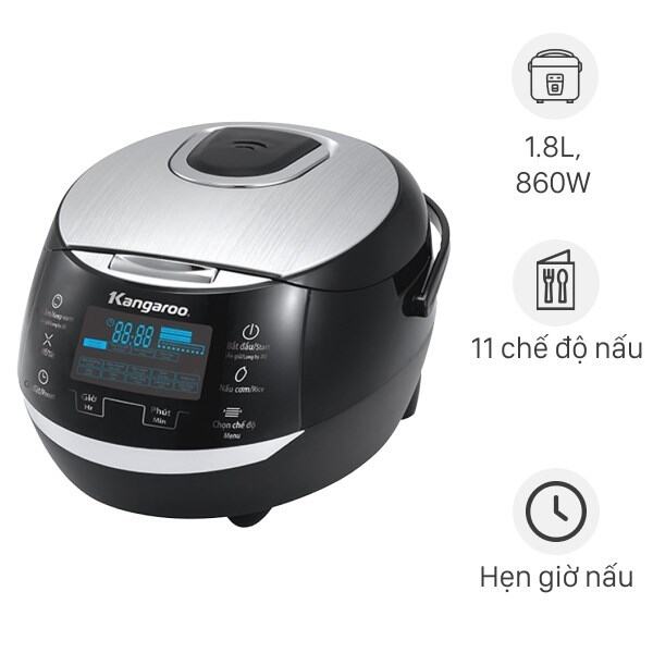 Nồi cơm điện tử Kangaroo 1.8 lít KG595 Hàng new chính hãng - BH chính hãng 1 năm