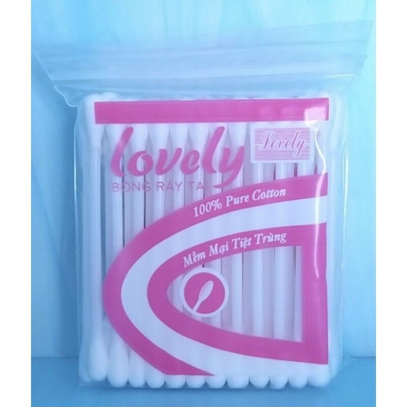 [HCM]Lốc 12 bịch bông ráy tai Lovely