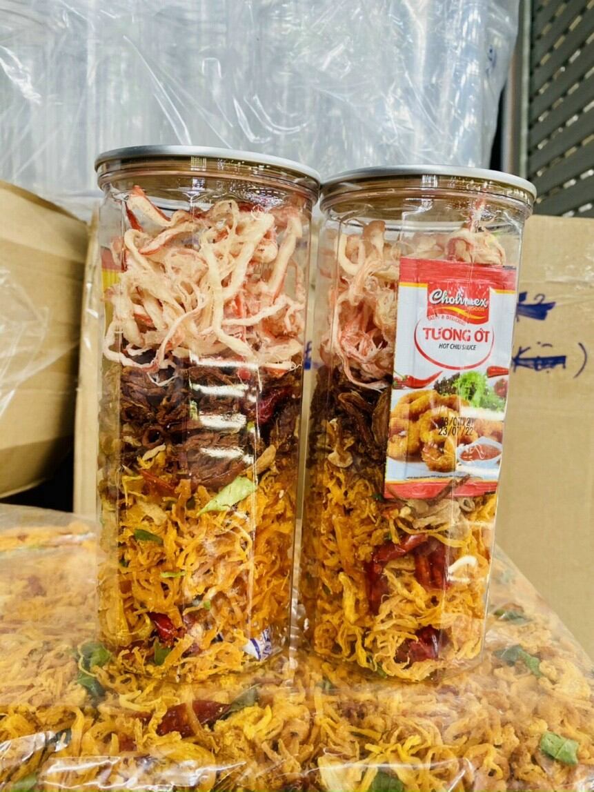 Mix khô mực khô gà khô bò hủ 300g