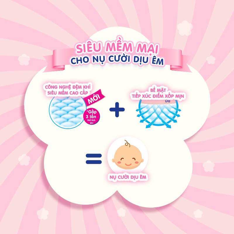 Tã/bỉm dán Merries size NB 90 miếng (Cho bé dưới 5kg)