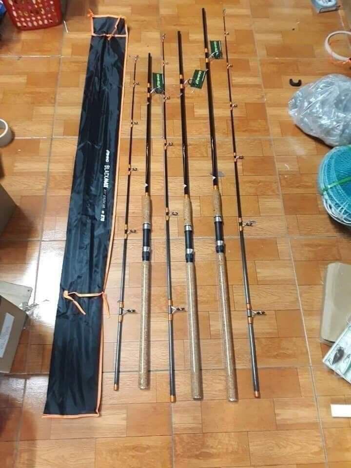 Cần Cán gỗ Ashino Black Max cacbon câu sông.hồ..