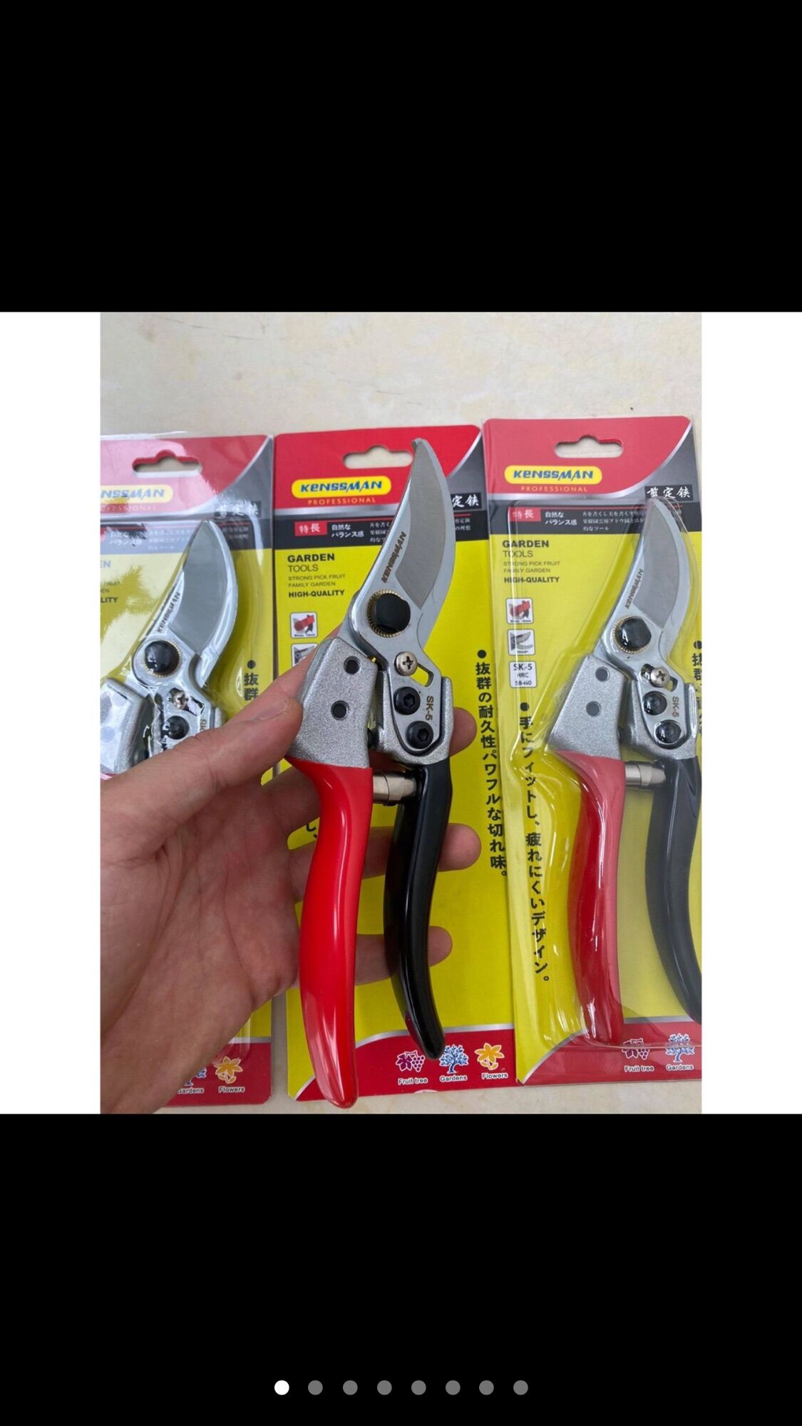 [HCM]kéo cắt cành kenssman có lò xo trợ lực bền bén