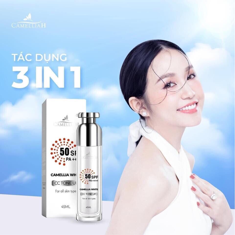 [Kem Chống Nắng] Kem Chống Nắng Nâng Tone Camellia H 45Ml