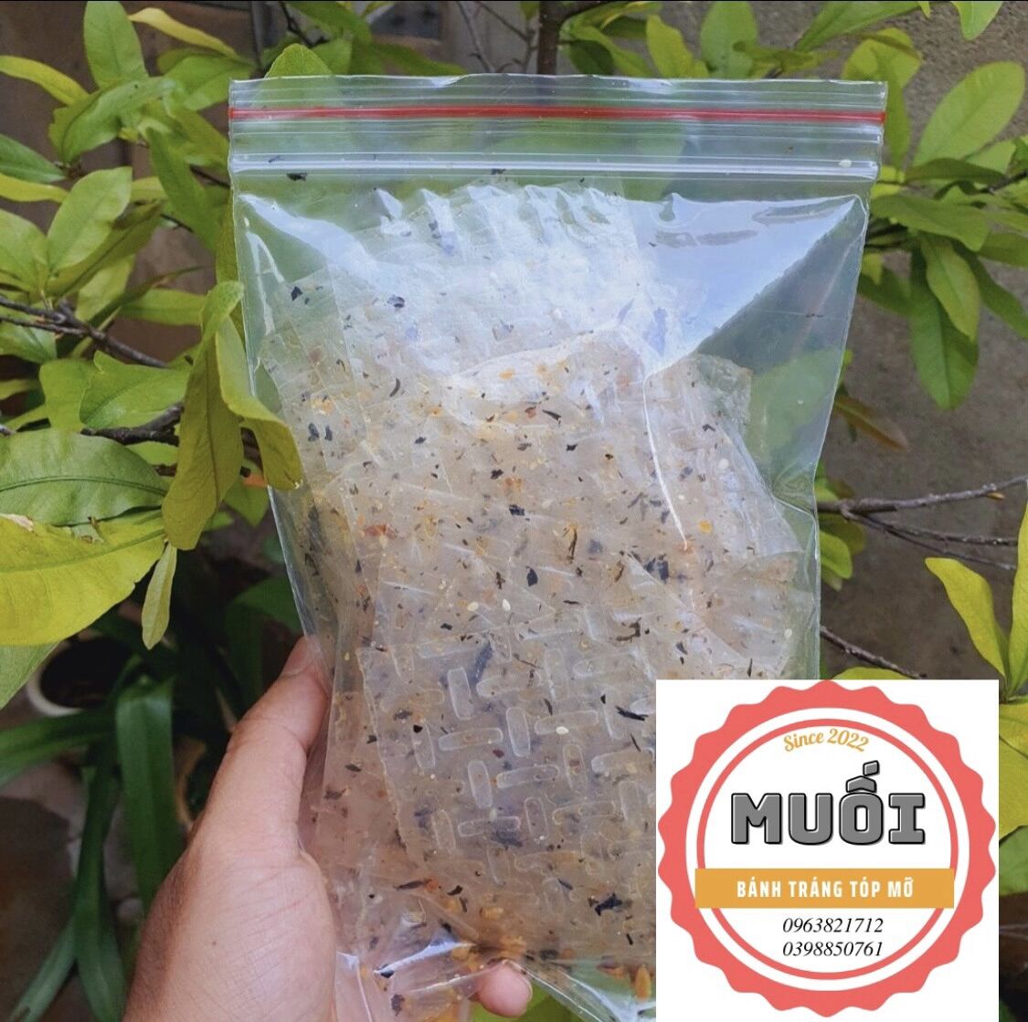 Bánh tráng rong biển cháy tỏi (1 Bịch)