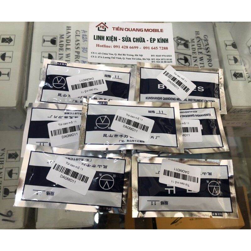 Túi dao mổ 11, 23/ Cán dao mổ inox 11, 23