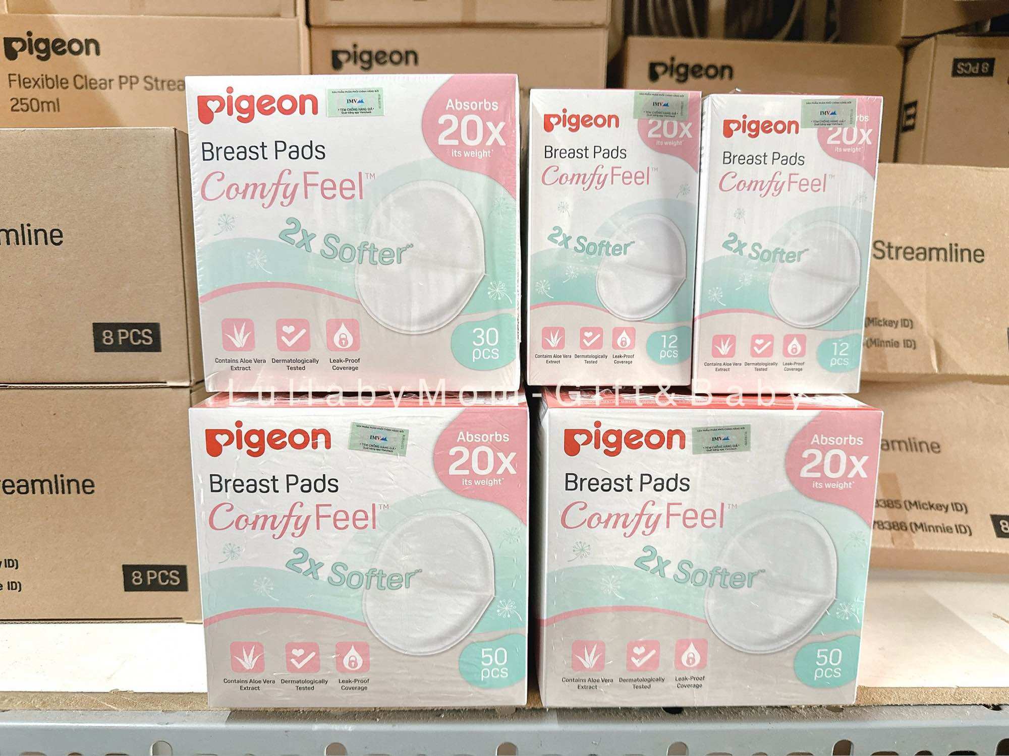 Tấm Lót Thấm Sữa Pigeon Hộp 16/30/50MIẾNG