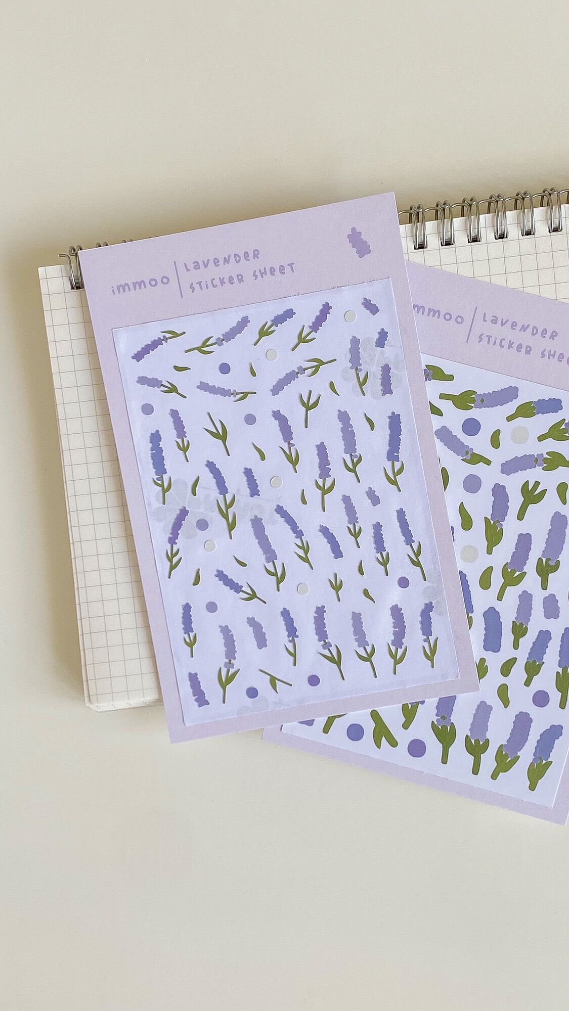 [HCM]Hình dán / Sticker hoa LAVENDER | immoo |