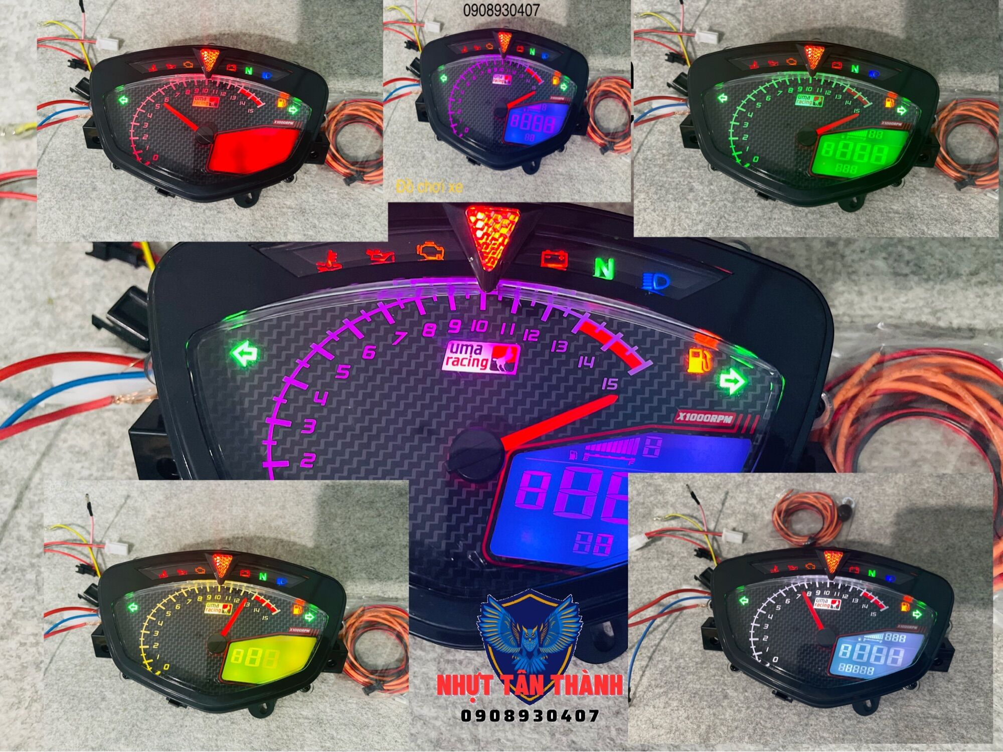 Đồng hồ điện tử KOSO Uma racing chính hãng dành cho xe Exciter 2005- 2010,Sirius.