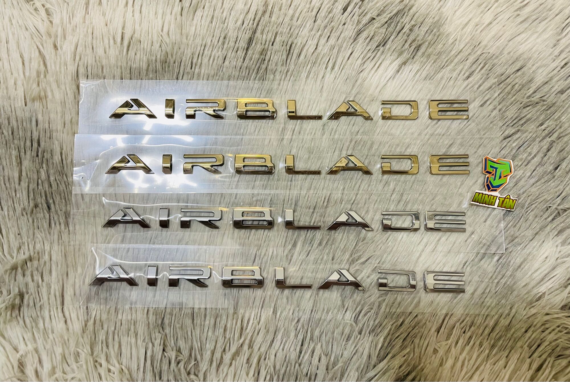 Tem zin cao cấp chữ nổi airblade 2020-2023