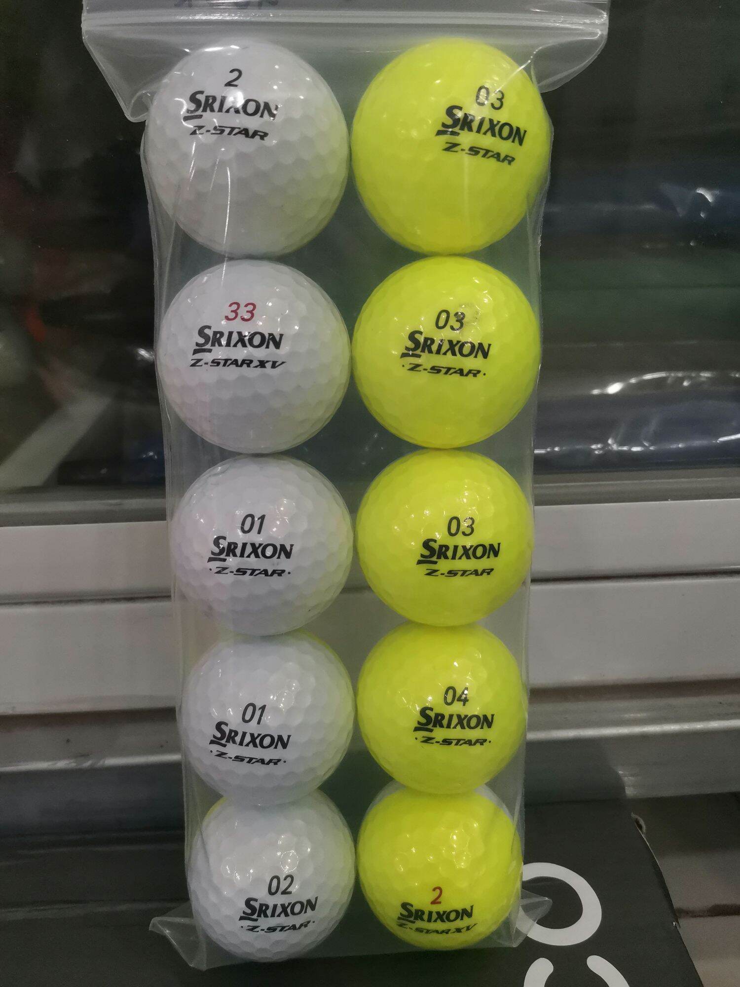 Bóng Golf Srixon 2 Màu 10 Bóng Mới 98%