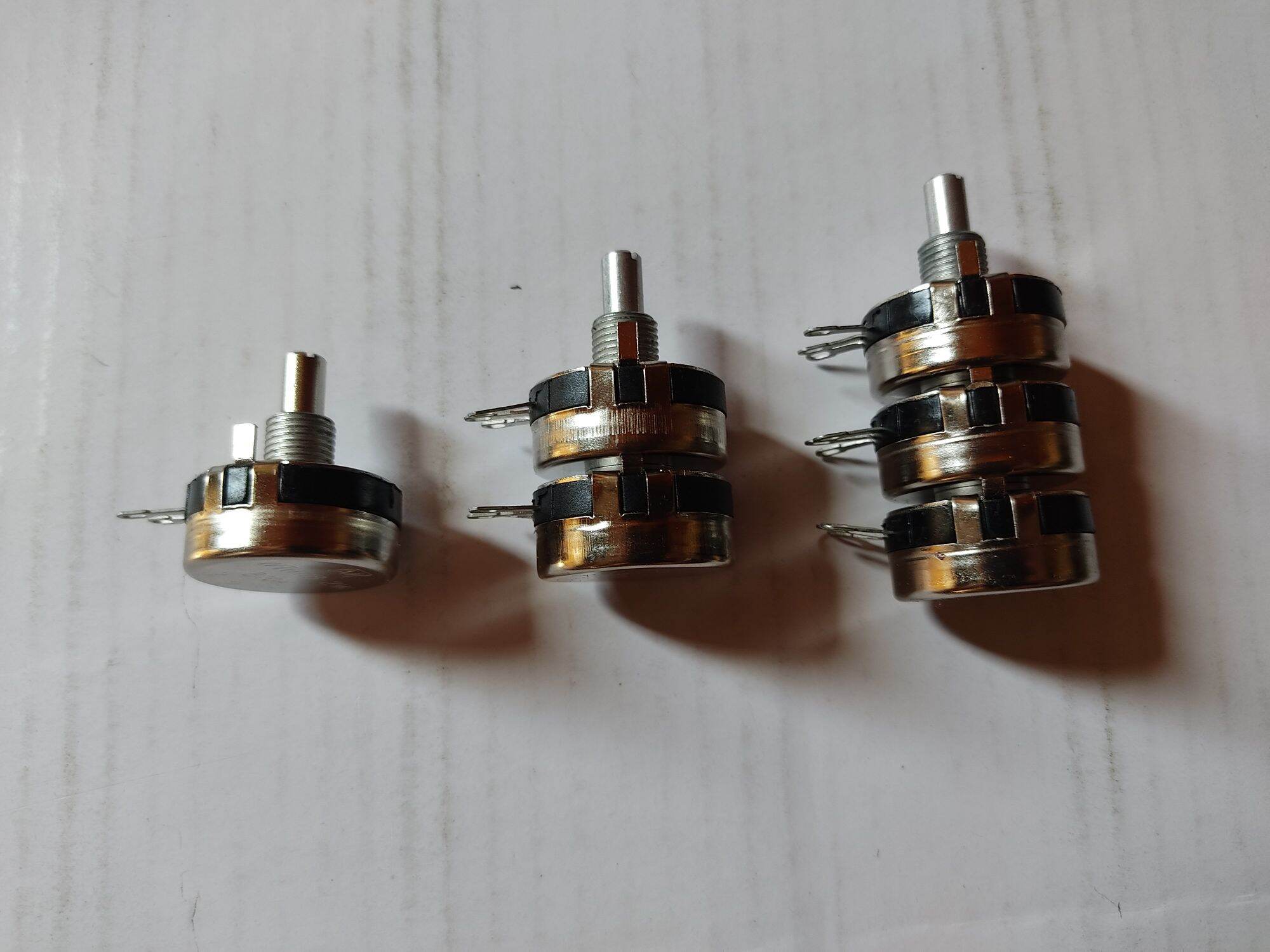 Biến trở xoay, chiết áp 10k 2w, 1 tầng, 2 tầng, 3 tầng