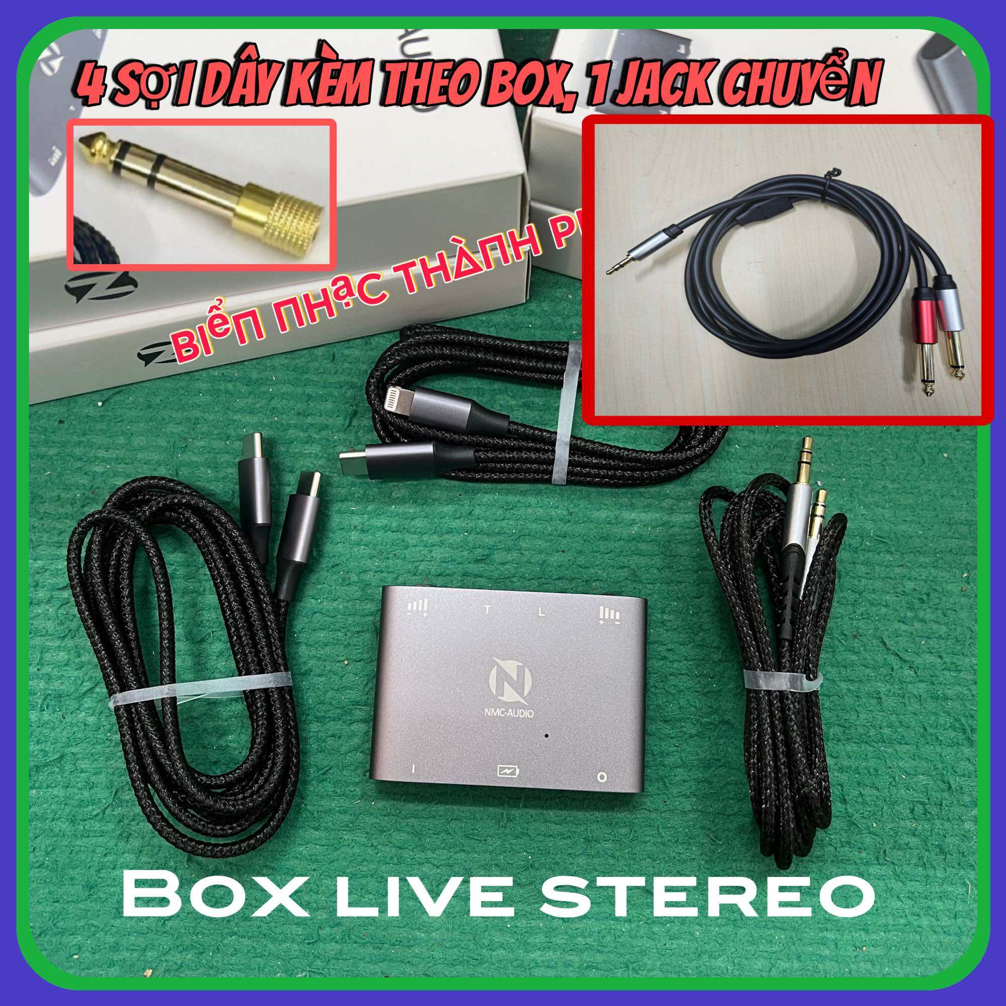 Box live stream NMC SC 378 thu 24 beat stereo vừa live vừa sạc