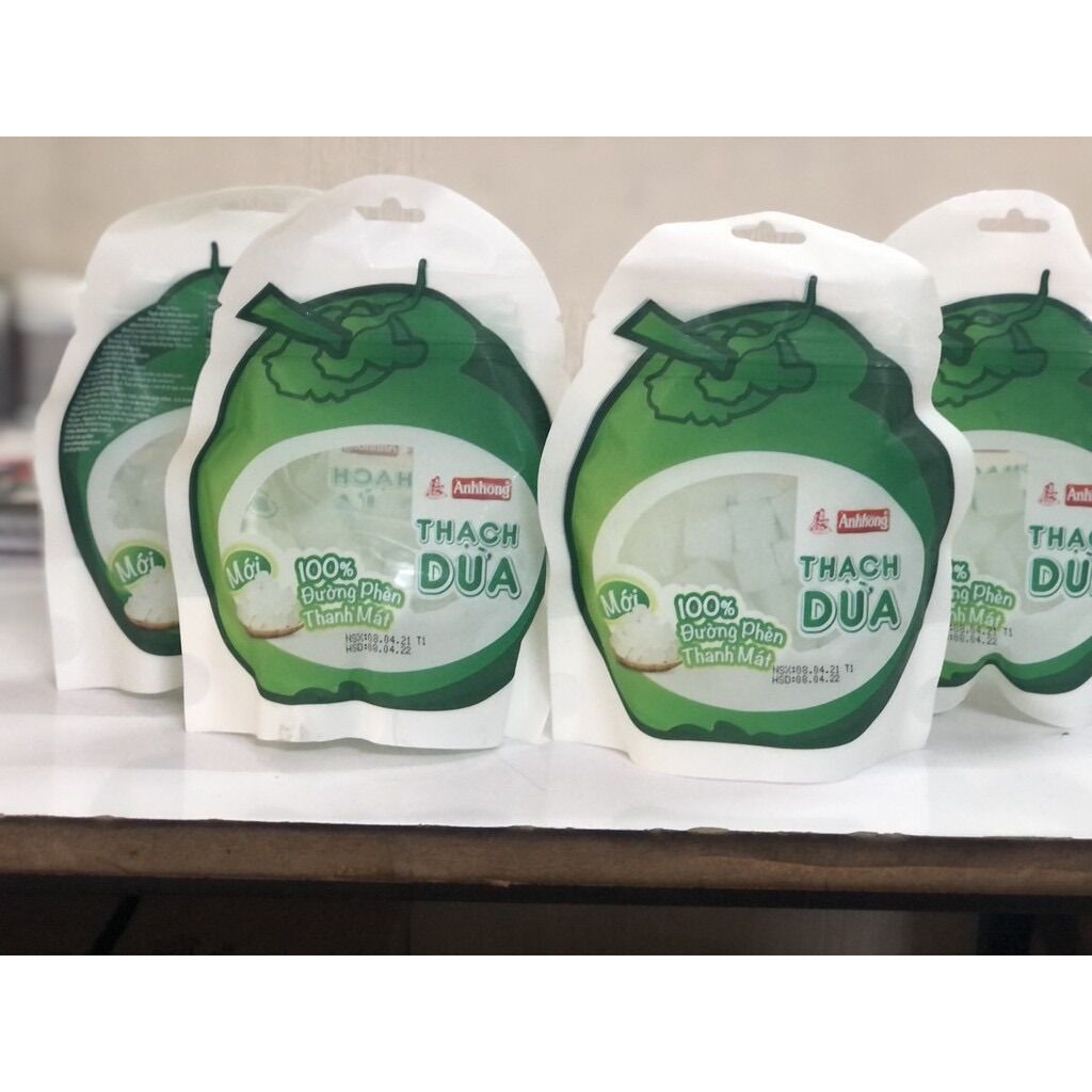 Thạch dừa đường phèn Ánh Hồng (bịch 400gr)