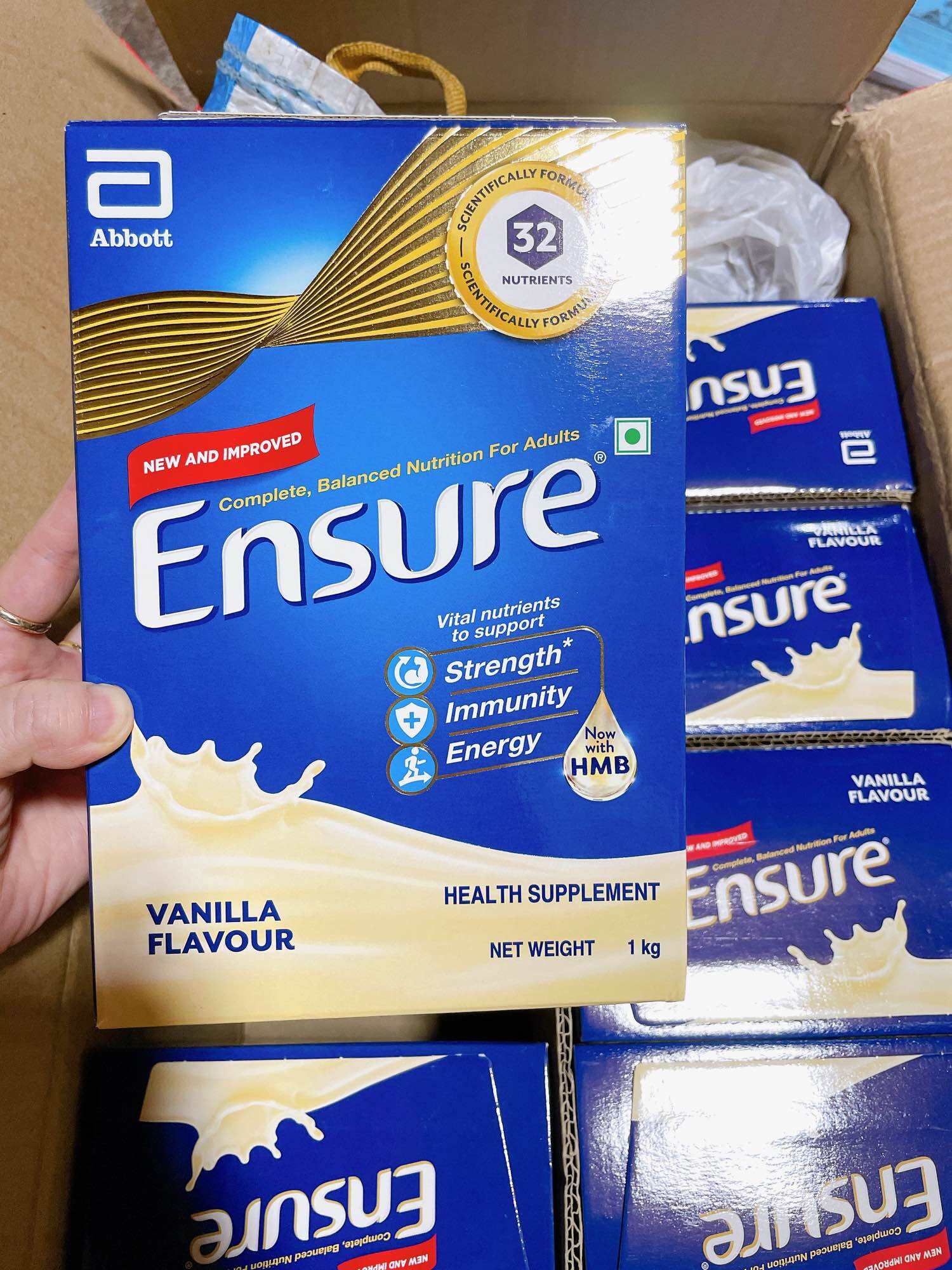 Sữa Ensure Ấn Độ hộp giấy 1kg