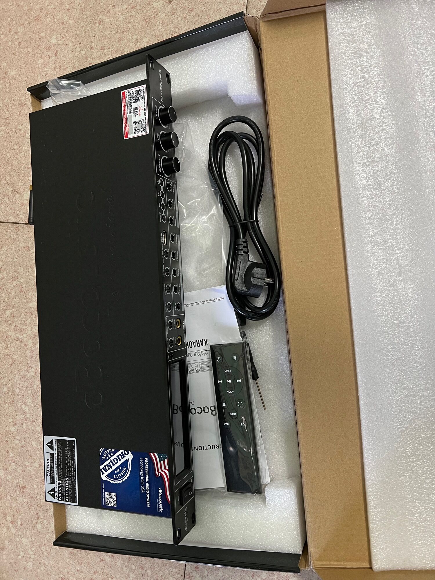 vang cơ db acoustic km 330 pro có reveb, remote