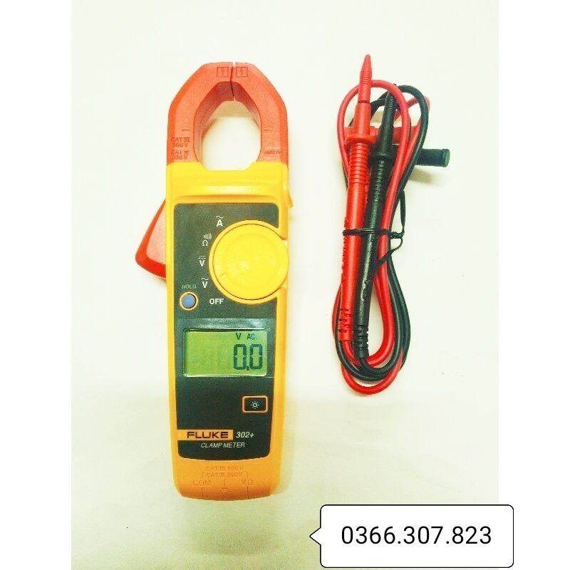 FLUKE 302+ dây đo đài loan Ampe kìm đo dòng AC (400A)