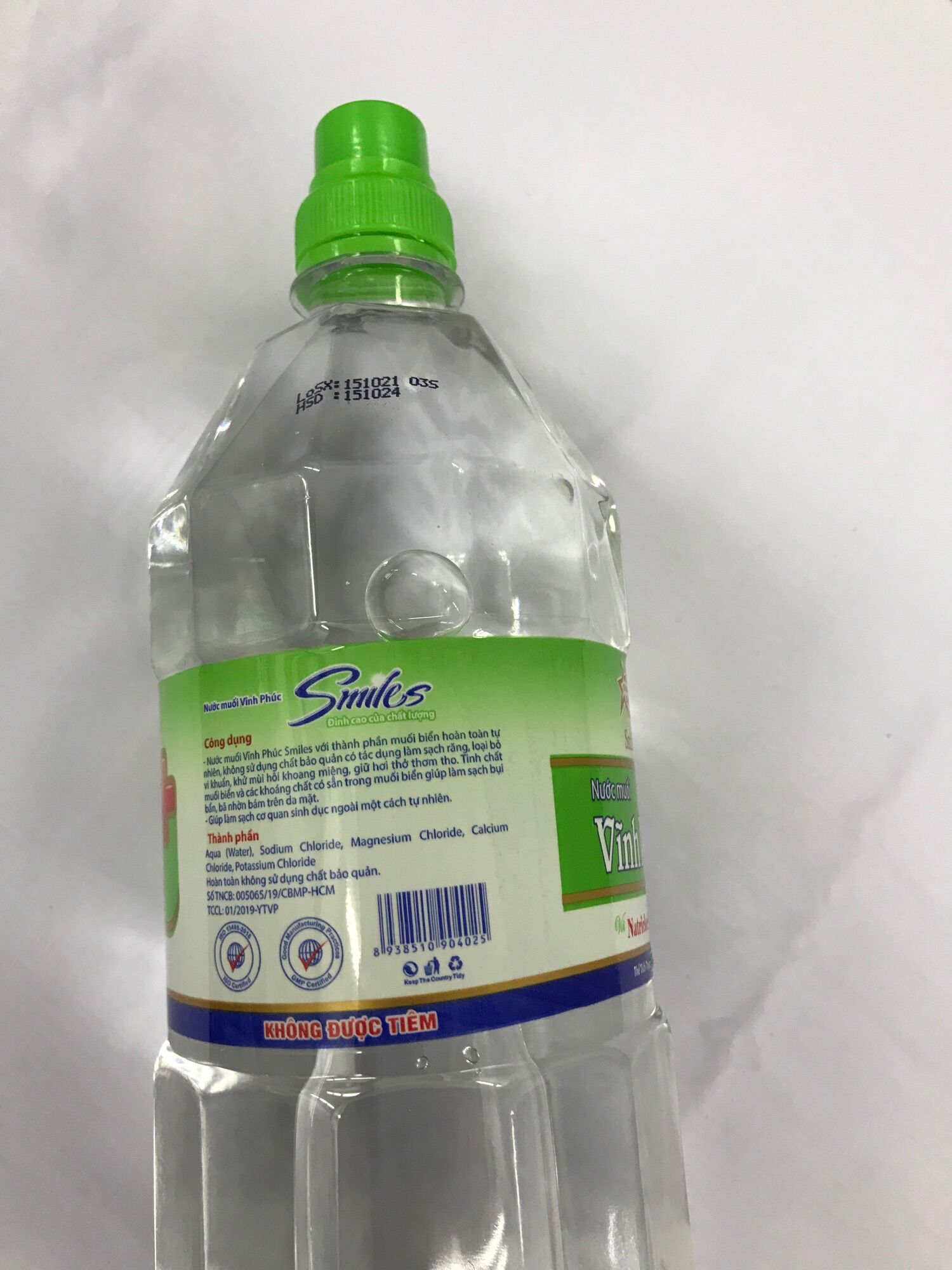 Nước muối Vĩnh Phúc chai 1 lít