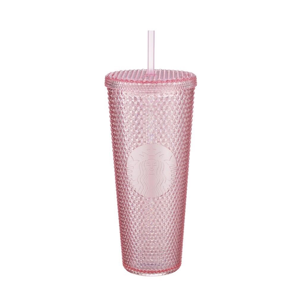 Ly Cold Cup Starbucks 24Oz Bling Glitter Pink