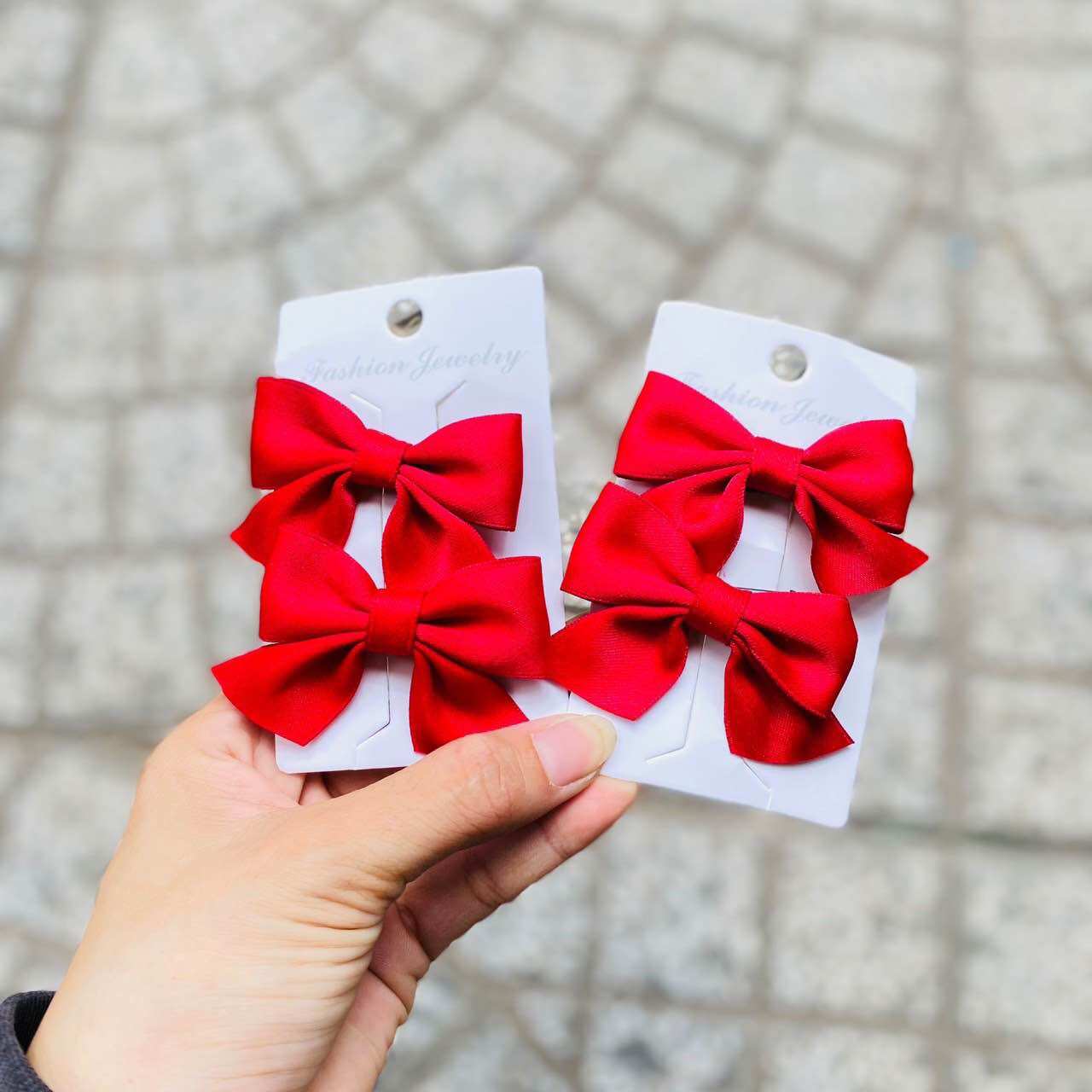 Set 2 kẹp mái hình nơ xinh xắn