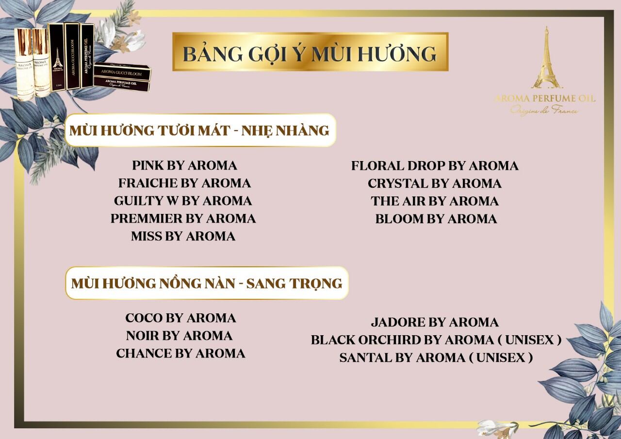 Tinh Dầu Nước Hoa Pháp Aroma Coco W