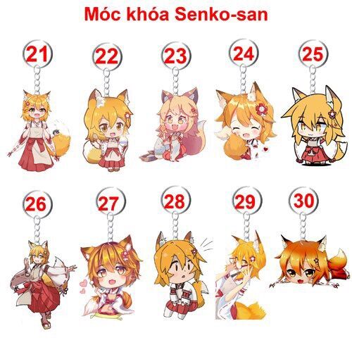 Móc khoá sewayaki kitsune no senko-san 3-6 cái khác nhau
