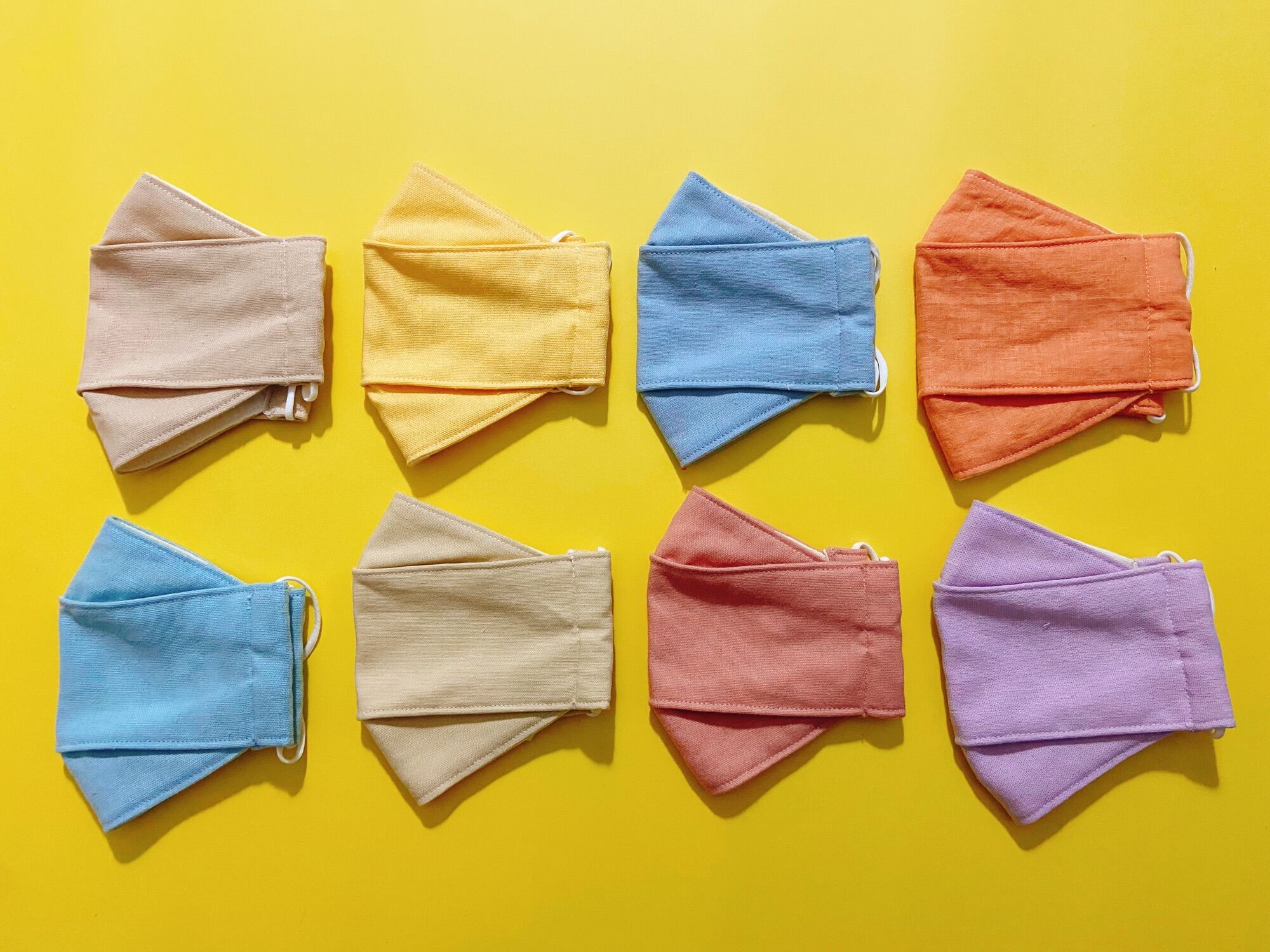 Khẩu trang vải 3D linen cho người lớn