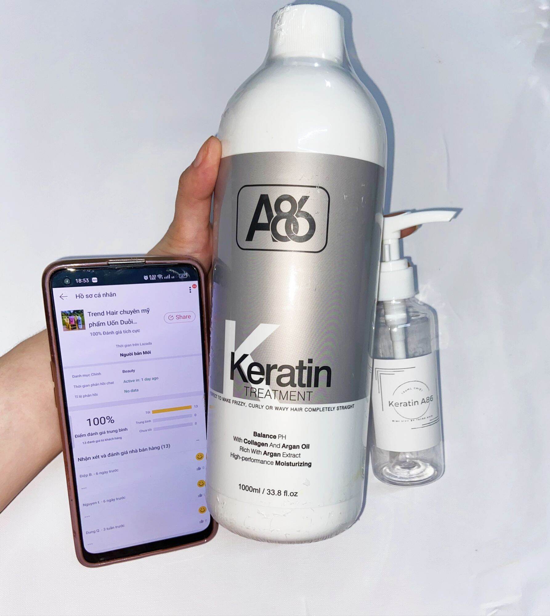KERATIN A86 CHIẾT LẺ 100ML TRẢI NGHIỆM