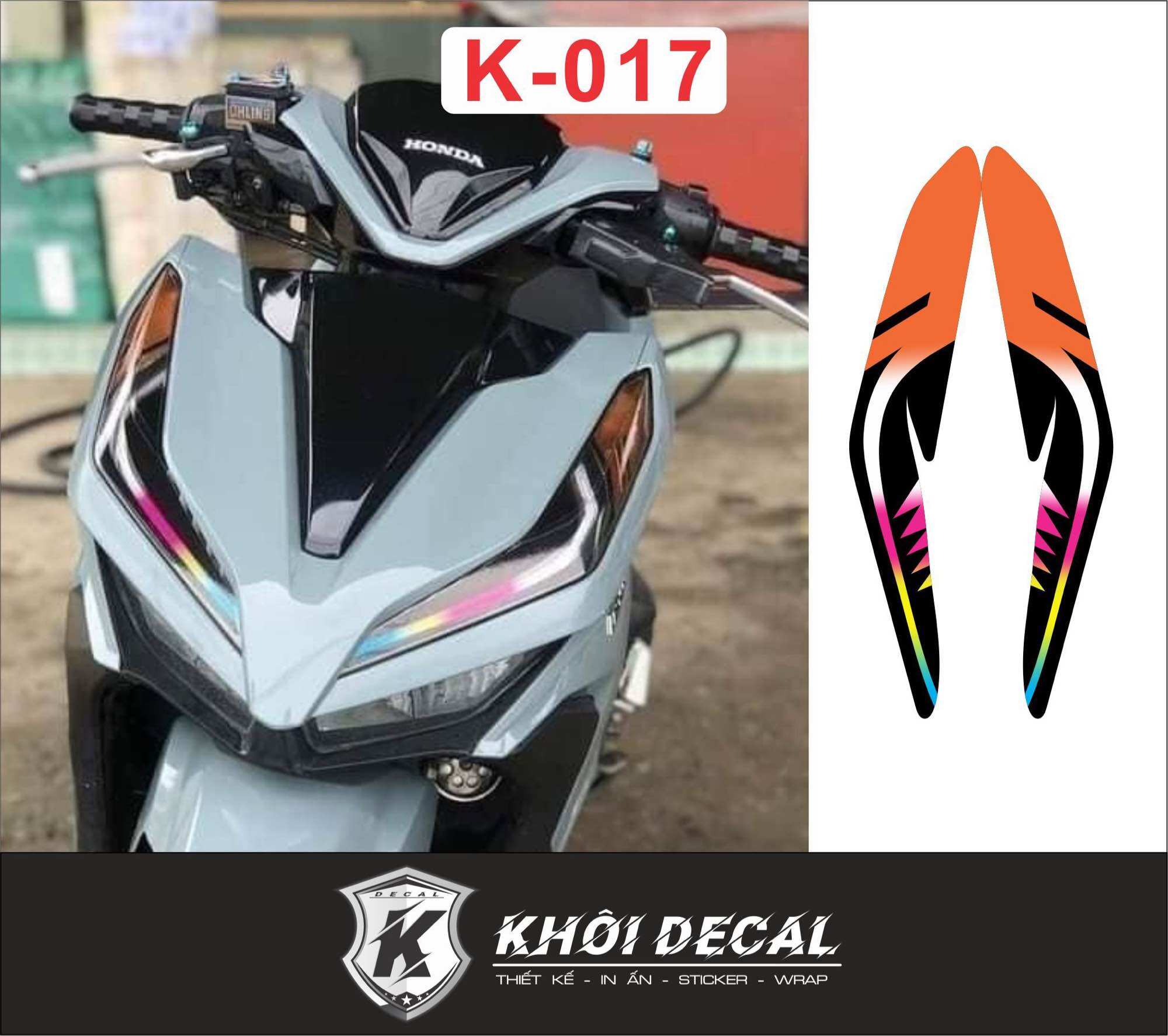 Decal dán đèn Demi Vario 2018-2023