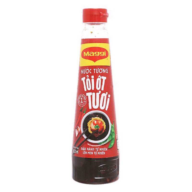Nước tương maggi tỏi ớt chai 200ml