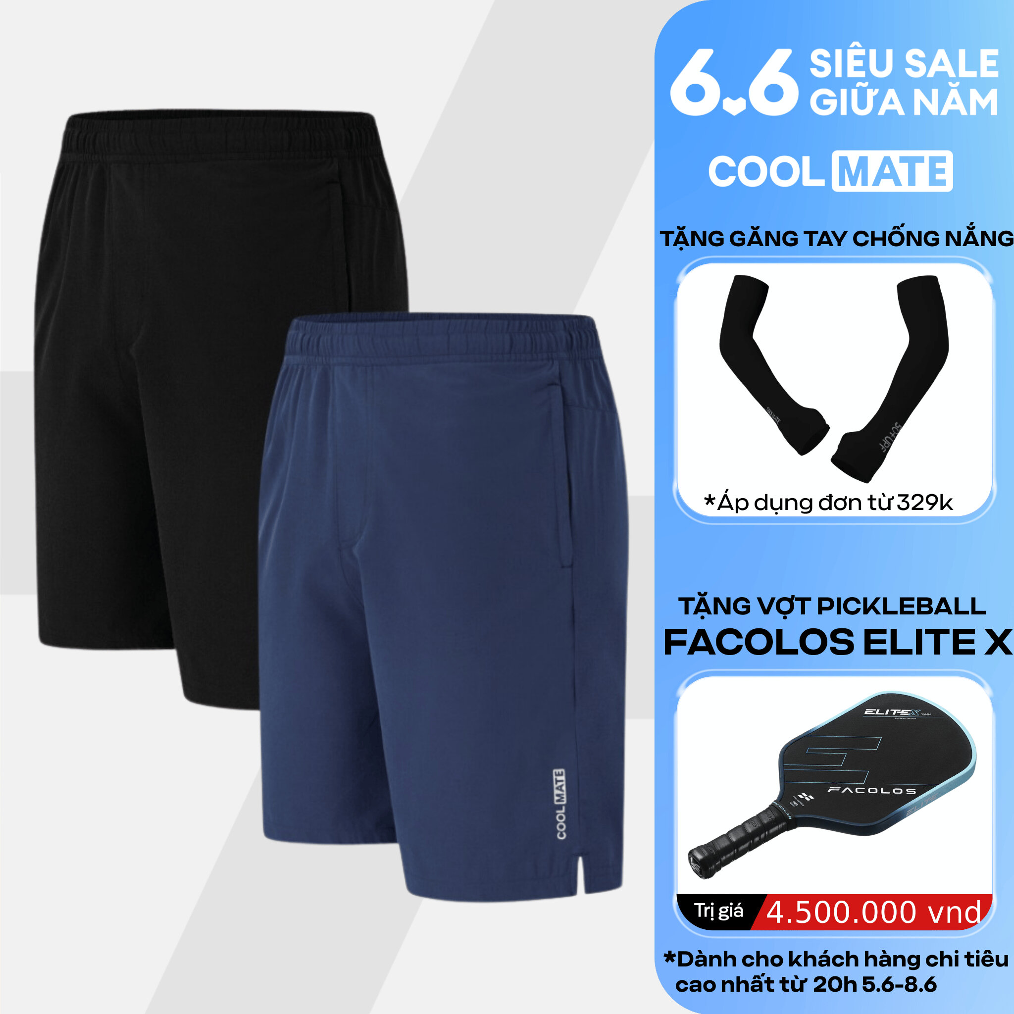 [TẶNG QUÀ ĐƠN TỪ 329K]Combo 2 quần đùi thể thao nam Max Ultra Short V2 thoáng khí Coolmate