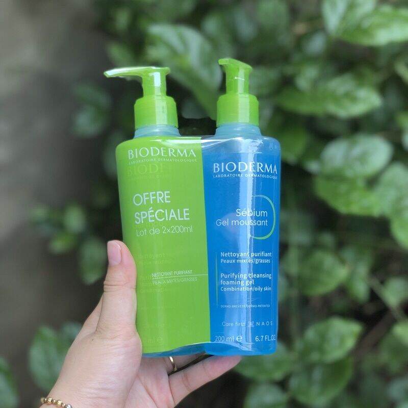 (Chính hãng) Sữa Rửa Mặt Bioderma Sebium Gel Moussant 200ml