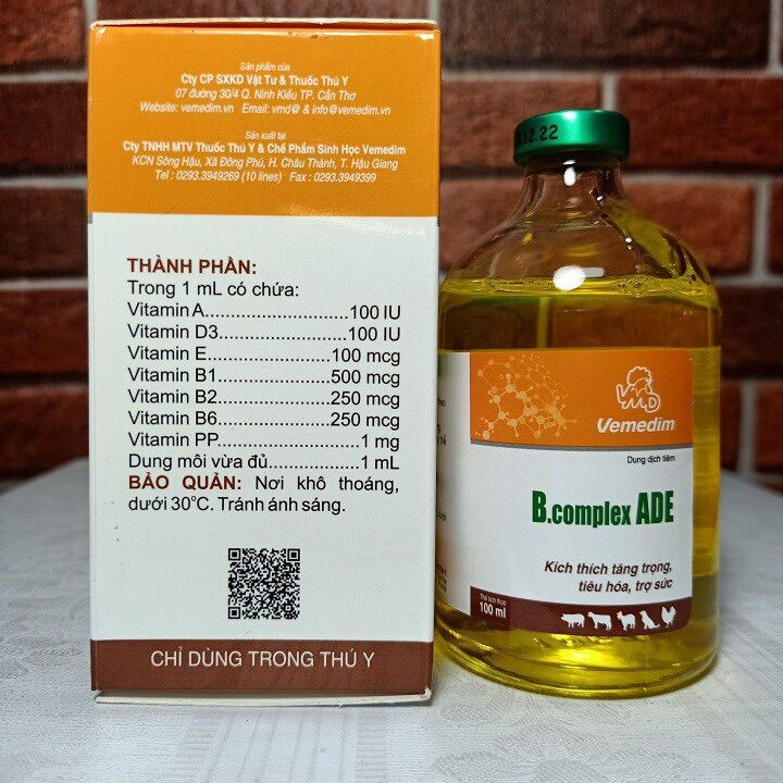 B.COMPLEX ADE - 100ml- kích thích tiêu hóa, trợ sức
