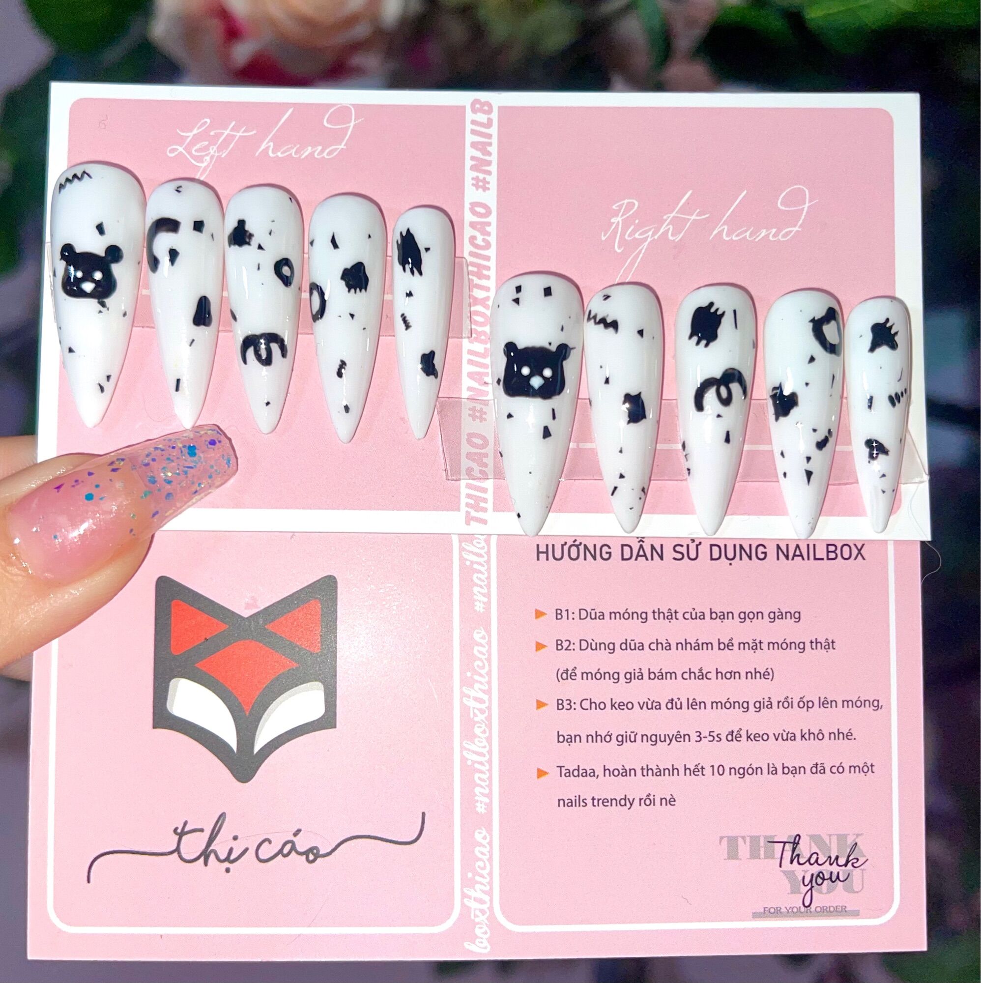 [Nails Box] Móng tay úp giả thiết kế