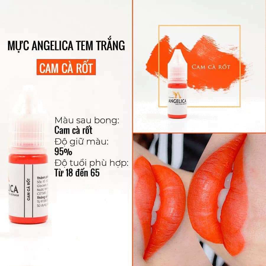 Mực Angelica Tem trắng 10ml dành cho người Việt