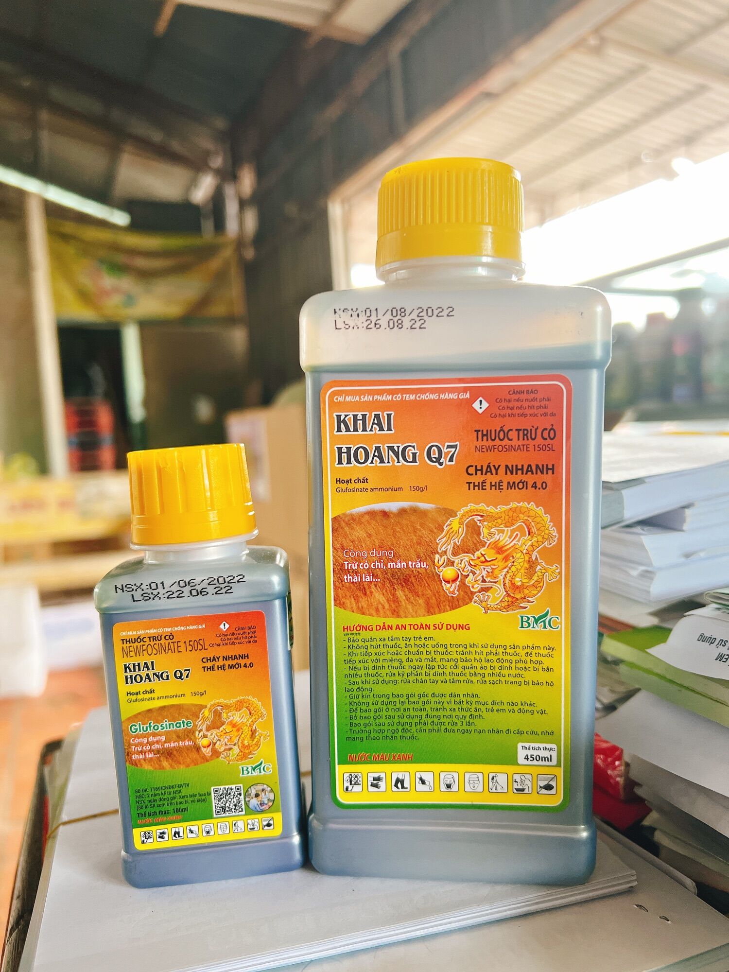KHAI HOANG Q7 chai 100ml-450m - trừ cỏ (cỏ tranh, cỏ cú, cỏ ống, cỏ chỉ…)