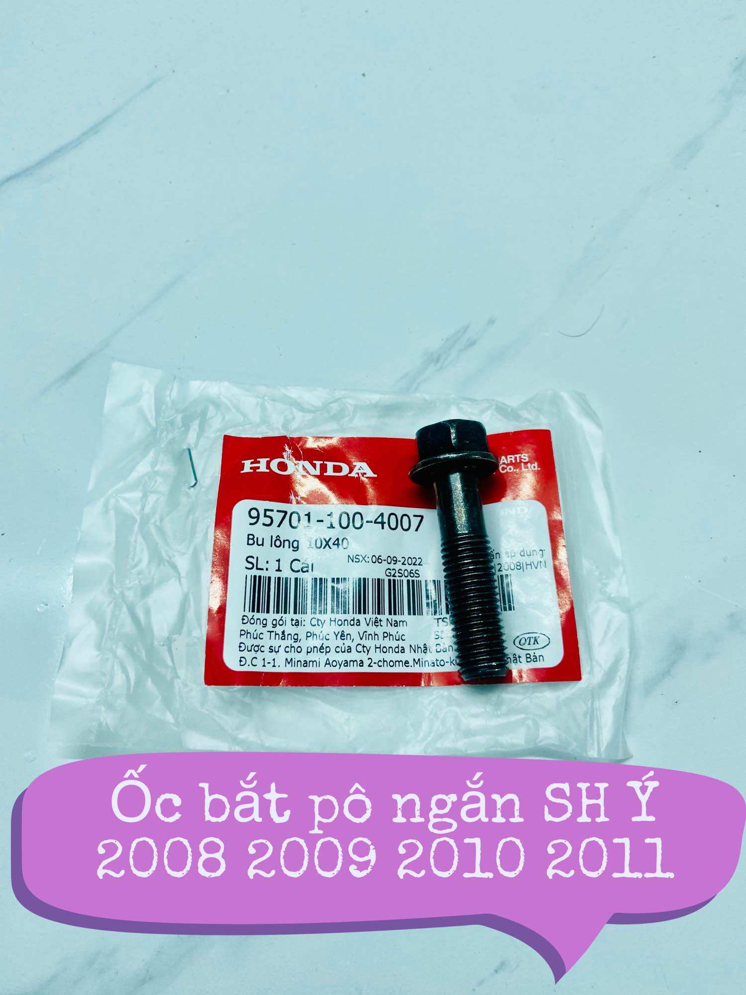 Ốc xe máy bắt pô honda vision - sh mode - lead 125 - click 110 - sh ý