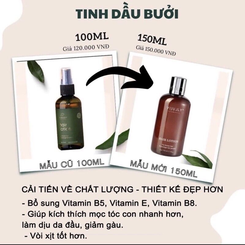XỊT BƯỞI KÍCH MỌC TÓC VIJULLY 150ml
