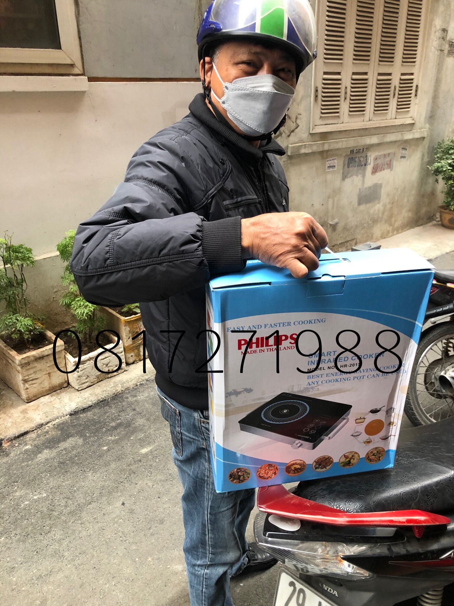 Bếp Hồng ngoại philips khung thép
