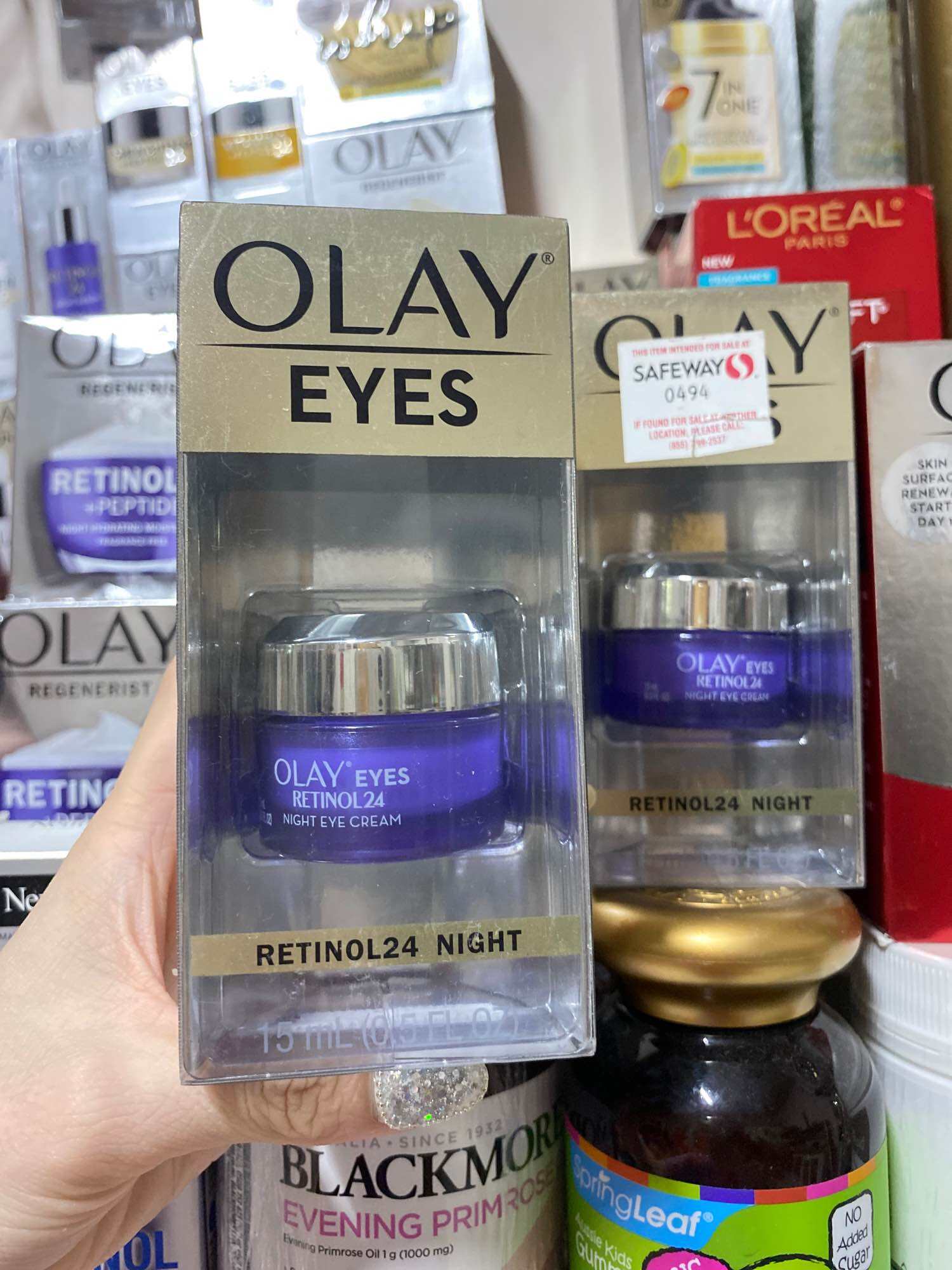 HÀNG MỸ Kem dưỡng da vùng mắt ban đêm Olay Retinol24 Night Eye Cream 15ml