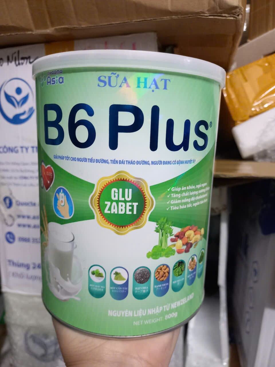 (Hạn sử dụng 910/2026) Sữa hạt B6 Plus Gluzamet hỗ trợ tốt người bị tiểu đường xương khớp